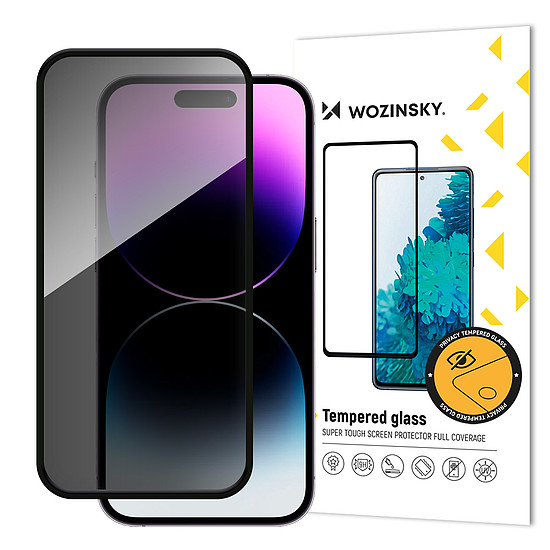 Wozinsky Privacy Glass Tempered Glass Privacy kémszűrővel iPhone 16 Plus készülékhez