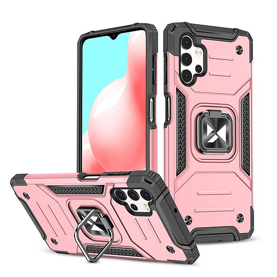 Wozinsky Ring Armor Armored Hybrid Case Cover + Mágneses rögzítés Samsung Galaxy A73 aranyhoz