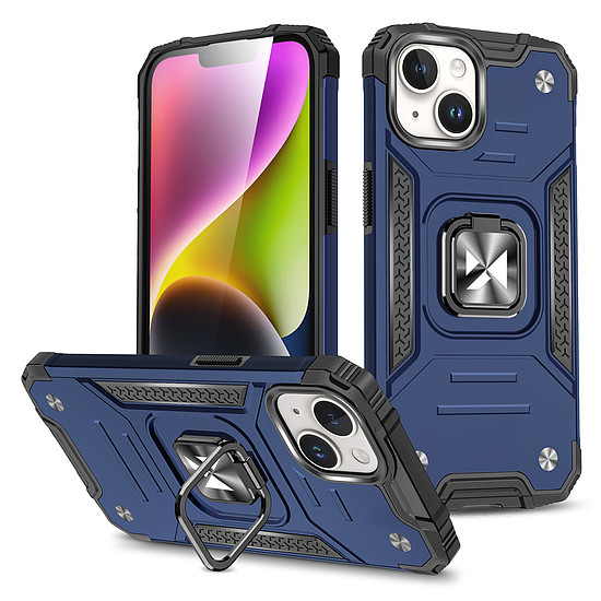 Wozinsky Ring Armor iPhone 15 Plus iPhone 15 Plus Ring Armor tok - kék