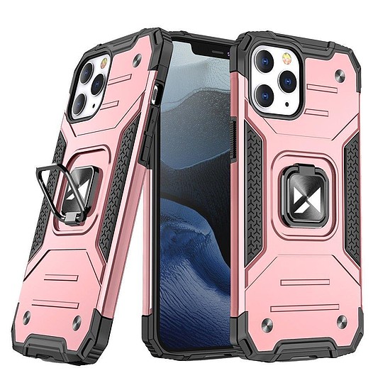 Wozinsky Ring Armor tok iPhone 14 Pro Max páncélozott burkolatú mágneses tartó aranygyűrűhöz