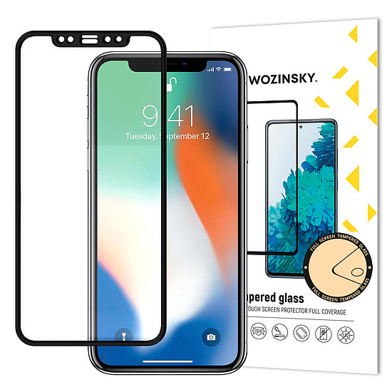 Wozinsky Tempered Glass Full Glue Super Tough képernyővédő fólia, teljesen fedett kerettel, tokbarát Apple iPhone 11 Pro Max / iPhone XS Max fekete