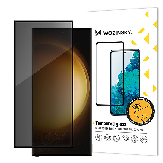 Wozinsky Tempered Privacy Glass Privacy Glass kémszűrő szűrővel Samsung Galaxy S24 Ultra készülékhez