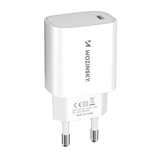 Wozinsky WGWCCW 20W USB-C fali töltő - fehér