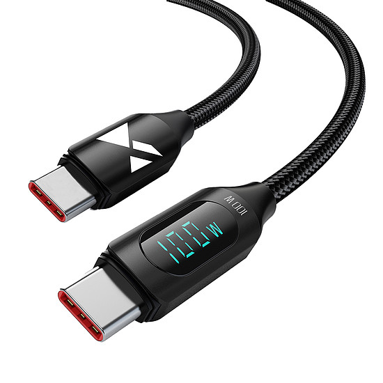 Wozinsky WUCCC2 USB C - USB C kábel PD 100W 2m - Fekete