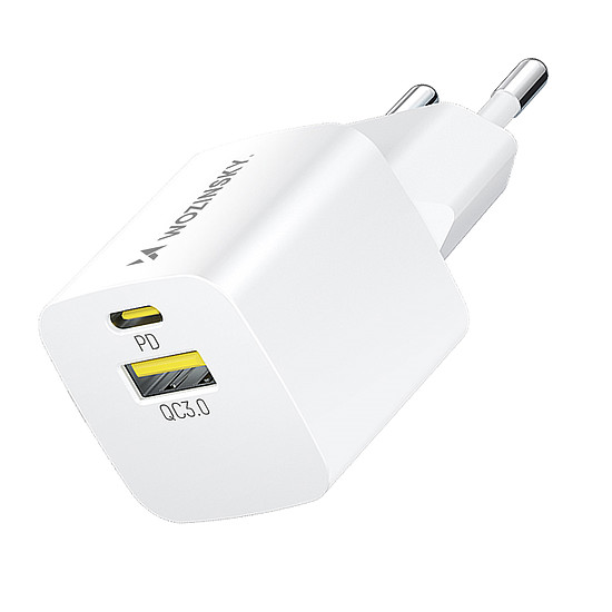 Wozinsky WWCEAC GaN USB-A USB-C 33W fali töltő - fehér