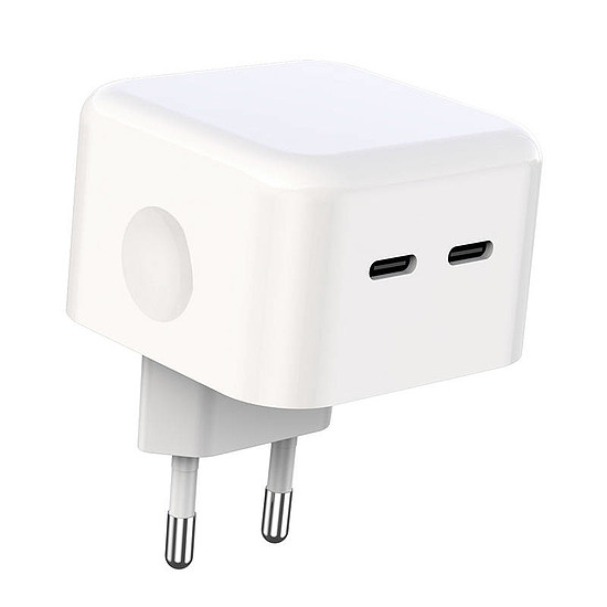 XO L102 fali töltő, 2x USB-C, 35W, fehér (L102 (EU))