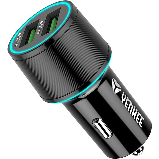 YAC 2136 USB Autós töltő QC 3.0 YENKEE