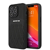 AMG Leather Curved Lines tok iPhone 13 Pro Max telefonhoz - fekete