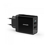 Anker - Fali töltő (A2021L11) - 2 x USB, 24 W, PowerIQ - Fekete