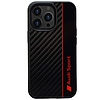 Audi Carbon Fibre Stripe iPhone 13 Pro / 13 6.1" fekete/fekete keménytok AUS-TPUPCIP13P-R8/D1-BK