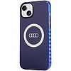 Audi IML Big Logo MagSafe tok iPhone 15 Plus / 14 Plus telefonhoz - kék