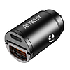 Autós töltő Aukey CC-A3, 1xUSB-A, 1xUSB-C, 30W fekete (CC-A3 Black)