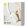 Baseus Bowie H1 Bluetooth 5.2 fejhallgató, ANC, fehér (NGTW230202)