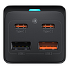 Baseus GaN3 Pro fali töltő / tápegység 2xUSB + 2xUSB-C + AC, 65W (PSZM000901)