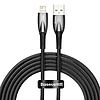 Baseus Glimmer USB - Lightning töltőkábel, 2.4A, 2m, fekete (CADH000301)