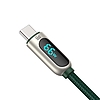 Baseus kijelzőkábel USB Type-C-hez, 66W, 2m, zöld (CASX020106)