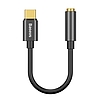 Baseus L54 USB-C audioadapter + 3,5 mm-es mini jack, fekete (CATL54-01)