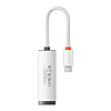 Baseus Lite Series USB-C - RJ45 hálózati adapter, 100Mbps fehér (WKQX000202)