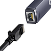 Baseus Lite Series USB-C-RJ45 hálózati adapter, szürke (WKQX000313)