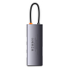 Baseus Metal Gleam Series 6 az 1-ben hub elosztó, USB-C - 3x USB 3.0 + USB-C PD + microSD/SD (WKWG030213)