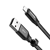 Baseus Nimble Lapos hordozható USB / Lightning kábel csattal 2A 0,23M fekete (CALMBJ-B01)