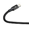 Baseus Rapid Series USB-C 3 az 1-ben kábel, mikro USB / Lightning / USB-C, 20 W, 1,5 m, fekete (CAMLT-SC01)