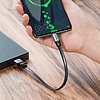 Baseus Simple lapos kábel USB / USB Type C SuperCharge 5A 40W Quick Charge 3.0 QC 3.0 23cm szürke (CATMBJ-BG1)