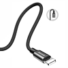 Baseus Yiven USB / Lightning kábel anyagfonattal 1,8M fekete (CALYW-A01)