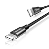 Baseus Yiven USB / Lightning kábel anyagfonattal 1,8M fekete (CALYW-A01)