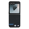 BMW Carbon Blue Line tok Samsung Galaxy Z Flip 6 telefonhoz - fekete