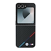 BMW Carbon háromszínű tok Samsung Galaxy Z Flip 6 telefonhoz - fekete