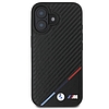 BMW Carbon Tricolor Line MagSafe iPhone 16 Plus tok - fekete