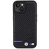 BMW Leather Carbon tok iPhone 15-höz - fekete