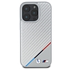 BMW M Carbon Tricolor Line MagSafe tok iPhone 16 Pro-hoz - szürke