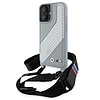 BMW M Edition Carbon Stripe & Strap iPhone 16 tok - szürke