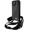 BMW M Edition Carbon Stripe & Strap tok iPhone 15 / 14 / 13 telefonhoz - fekete