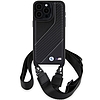 BMW M Edition Carbon Stripe & Strap tok iPhone 15 Pro-hoz - fekete