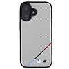 BMW M perforált Tricolor Line MagSafe iPhone 16 tok - szürke