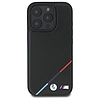 BMW M perforált Tricolor Line MagSafe tok iPhone 16 Pro Max készülékhez - fekete