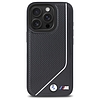 BMW M Perforated Twisted Line MagSafe tok iPhone 16 Pro-hoz - fekete