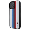 BMW M Performance Tricolor nyomtatott csíkok MagSafeMagSafe iPhone 16 Pro Max tok - fehér