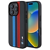 BMW M Performance Tricolor Printed Stripes MagSafe tok iPhone 16 Pro-hoz - fekete