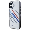 BMW Motosport IML Random Stripes iPhone 16 Plus tok - szürke