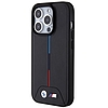 BMW Quilted Tricolor MagSafe tok iPhone 15 Pro-hoz - fekete