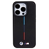 BMW Quilted Tricolor MagSafe tok iPhone 15 Pro-hoz - fekete