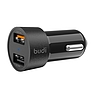 Budi - QC 3.0/2 USB autós töltő LED jelzővel (BD622Q)