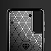 Carbon Case Flexible Cover Sleeve Samsung Galaxy S21 FE fekete