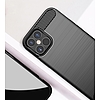 Carbon Case Flexible Cover TPU tok iPhone 12 mini fekete készülékhez