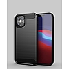 Carbon Case Flexible Cover TPU tok iPhone 12 mini fekete készülékhez