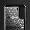 Carbon Case Flexible Cover TPU tok Samsung Galaxy S21+ 5G (S21 Plus 5G) fekete